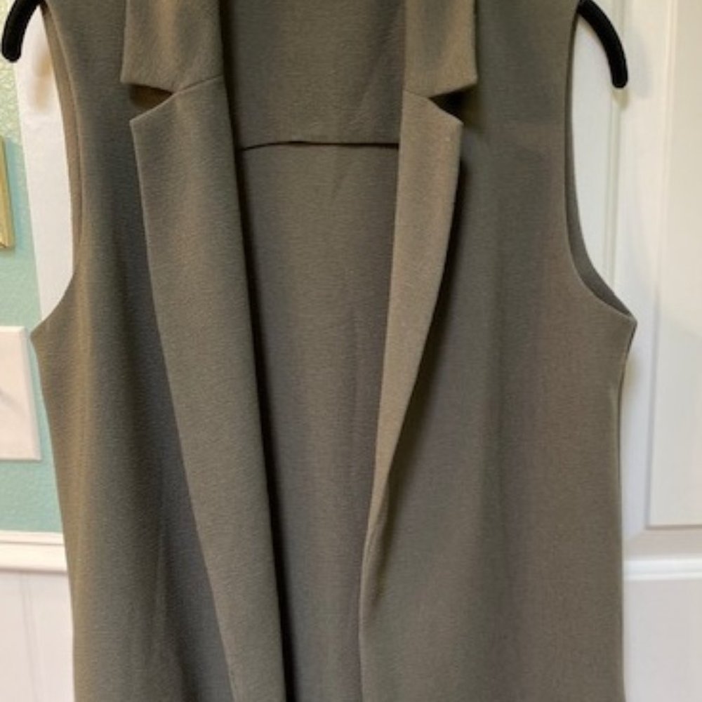 Olive Green Duster Vest